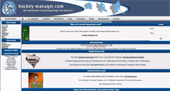 Desktop Screenshot of hockey-manager.com